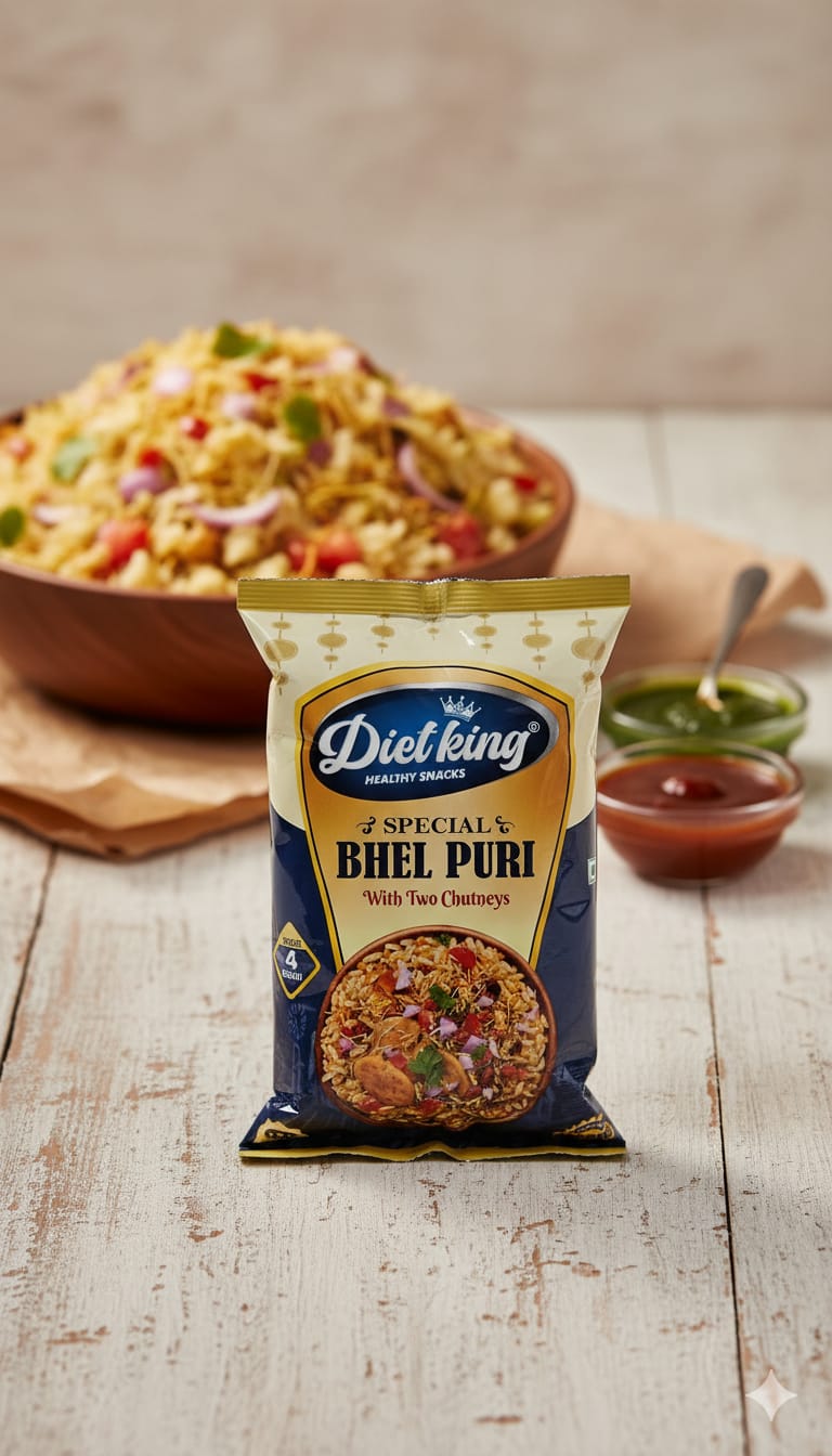 Diet King Special Bhelpuri With Two Chutneys